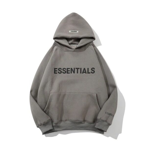 ESSENTIALS Oversized Gray Hoodie