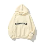 ESSENTIALS Oversized Black Hoodie