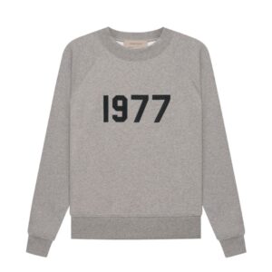 Essentials Crewneck 1977 Dark Gray Sweatshirt