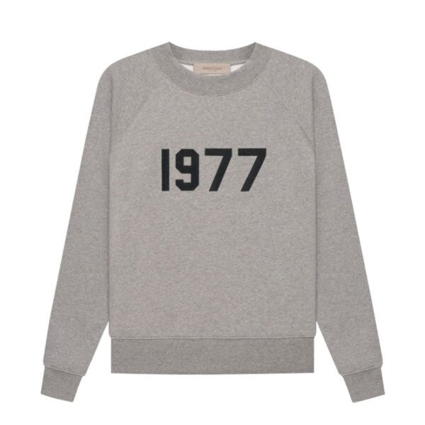 Essentials Crewneck 1977 Dark Gray Sweatshirt