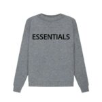 Essentials Overlapped Gray Sweatshirt