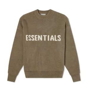 Fear of God Essentials Knitted Sweater Harvest – Brown