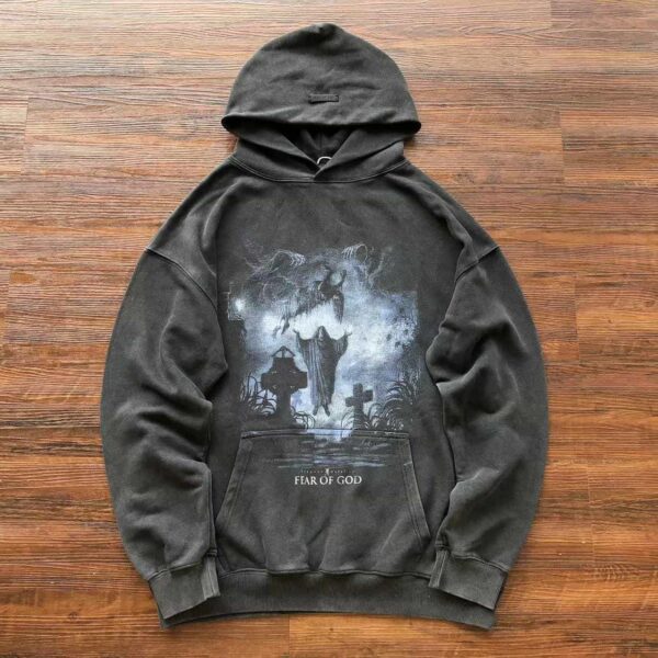 Essential Fear Of God Grey Hoodie