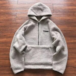 Essential Fog Fleece Grey Hoodie
