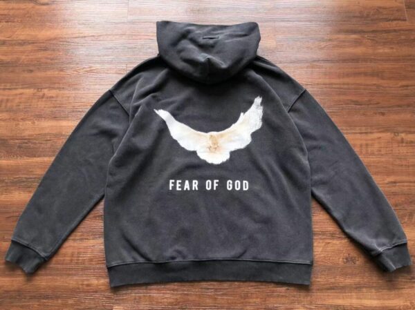 Essential Pigeon Logo Black Hoodie